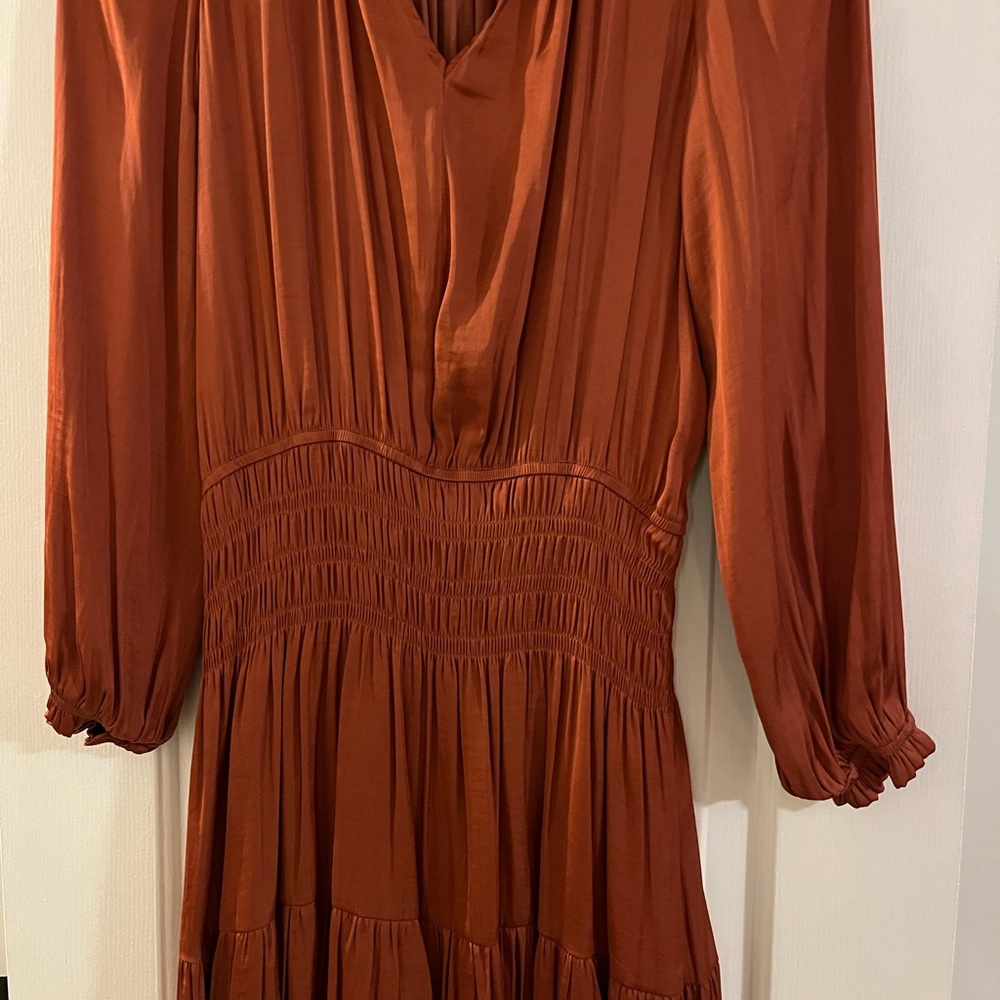 Elegant Rust Dress